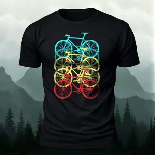 Bicycle Graphic Outdoor Soft Premium Cotton T-Shirt