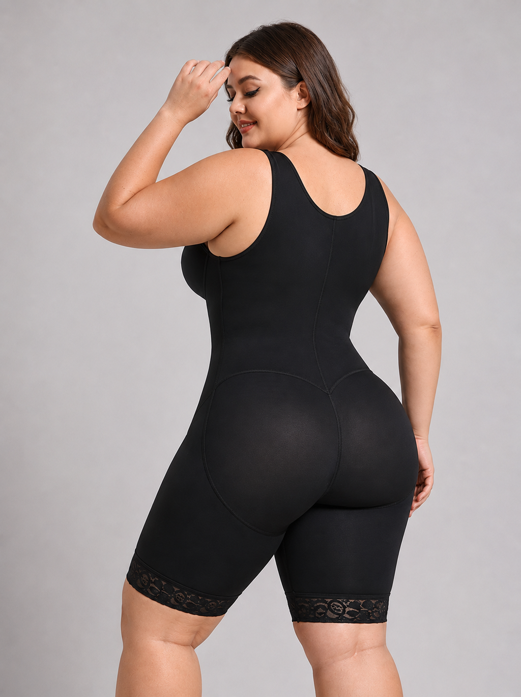 Open Bust Tummy Tuck Thigh Slimmer Shapewear