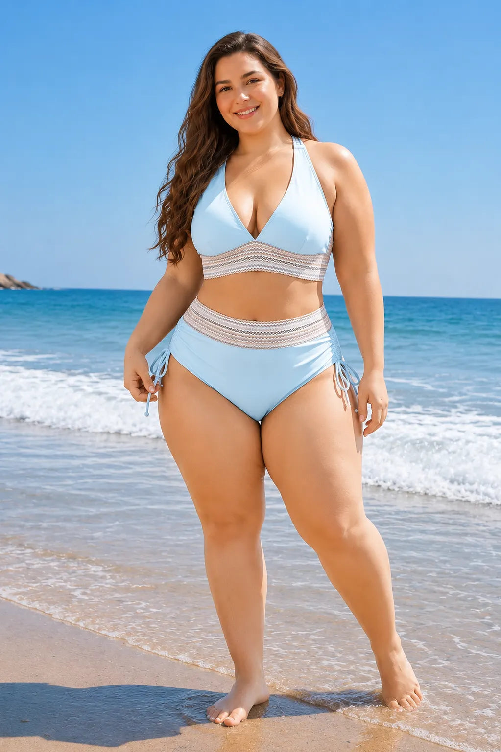 Sexy Halter-Neck Two-Piece Women's Swimsuit