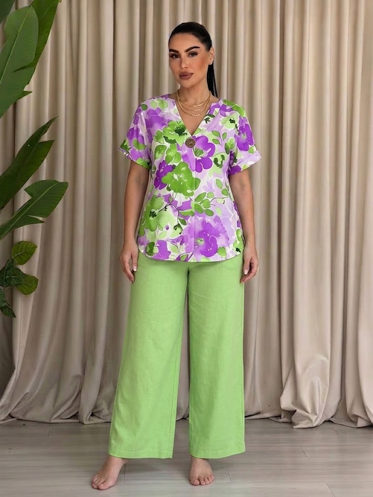 Loose Lazy Casual Vacation Old Money Style Set