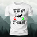 Obsessed with Fishing Pattern Skin-friendly T-shirt