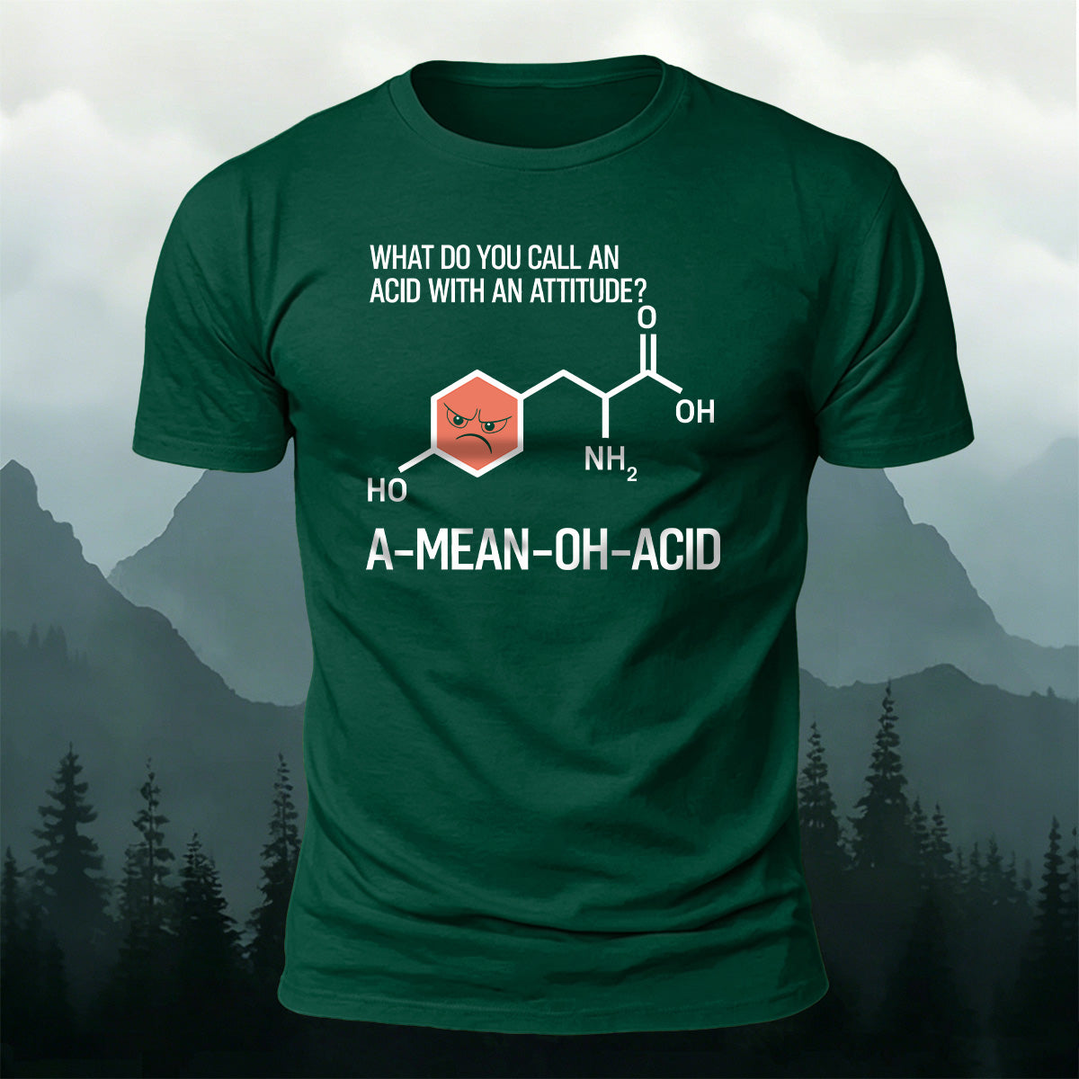 100% Cotton Fun Chemical Bond Print Casual T-Shirt