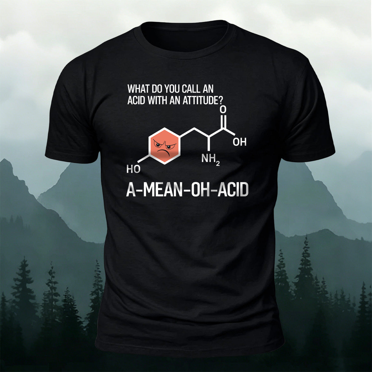 100% Cotton Fun Chemical Bond Print Casual T-Shirt