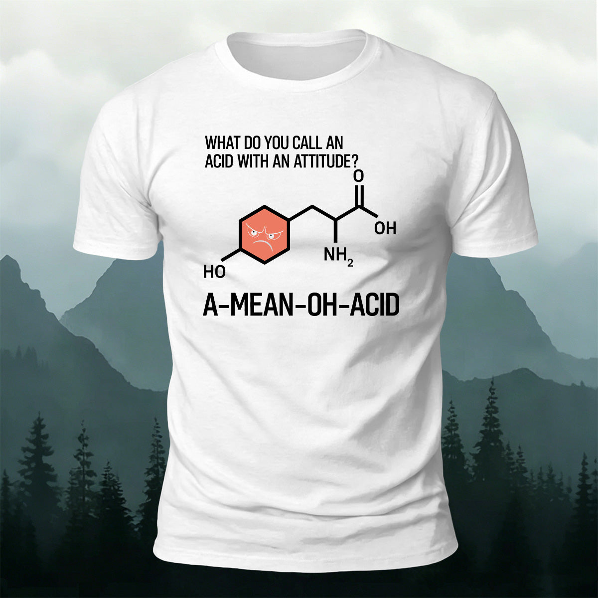 100% Cotton Fun Chemical Bond Print Casual T-Shirt