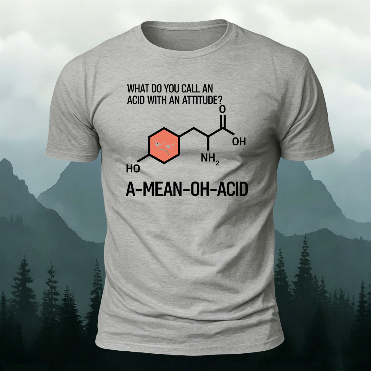 100% Cotton Fun Chemical Bond Print Casual T-Shirt