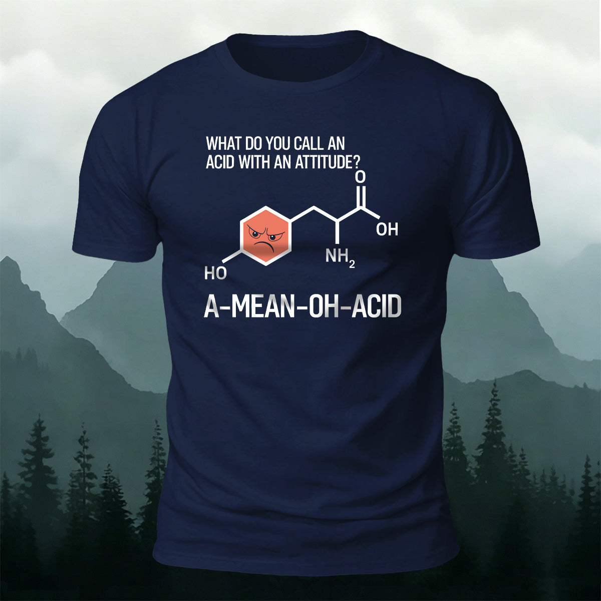 100% Cotton Fun Chemical Bond Print Casual T-Shirt