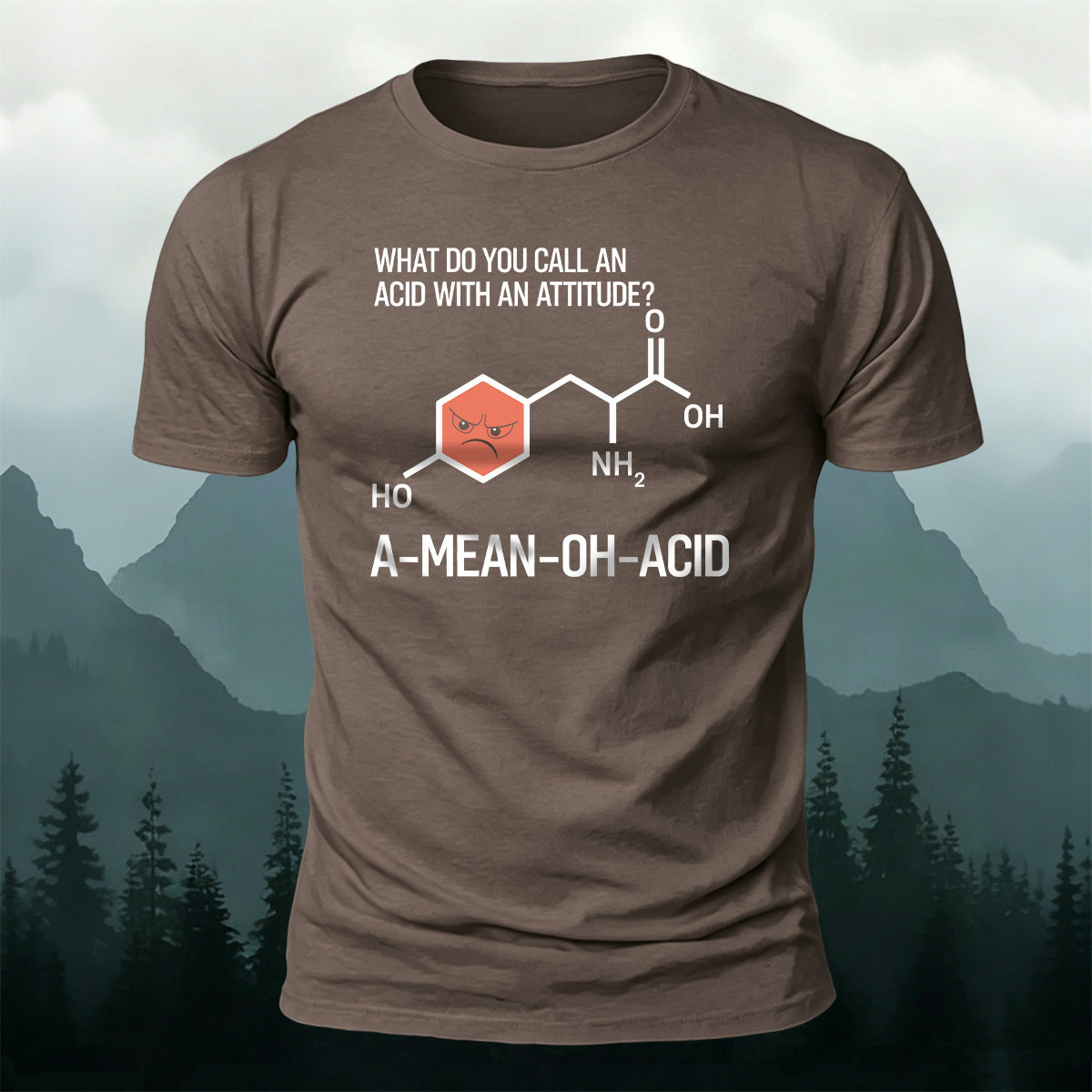 100% Cotton Fun Chemical Bond Print Casual T-Shirt