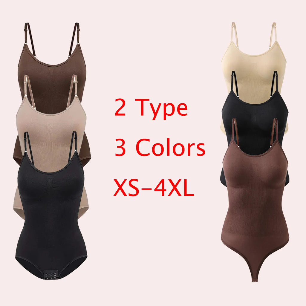 🔥3 PCS just $39.99🔥Tummy Control Bodysuit Thin Strap Butt Lifting Shapewear