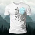 Giant Wolf Mythological Totem Print  Casual Cotton T-Shirt