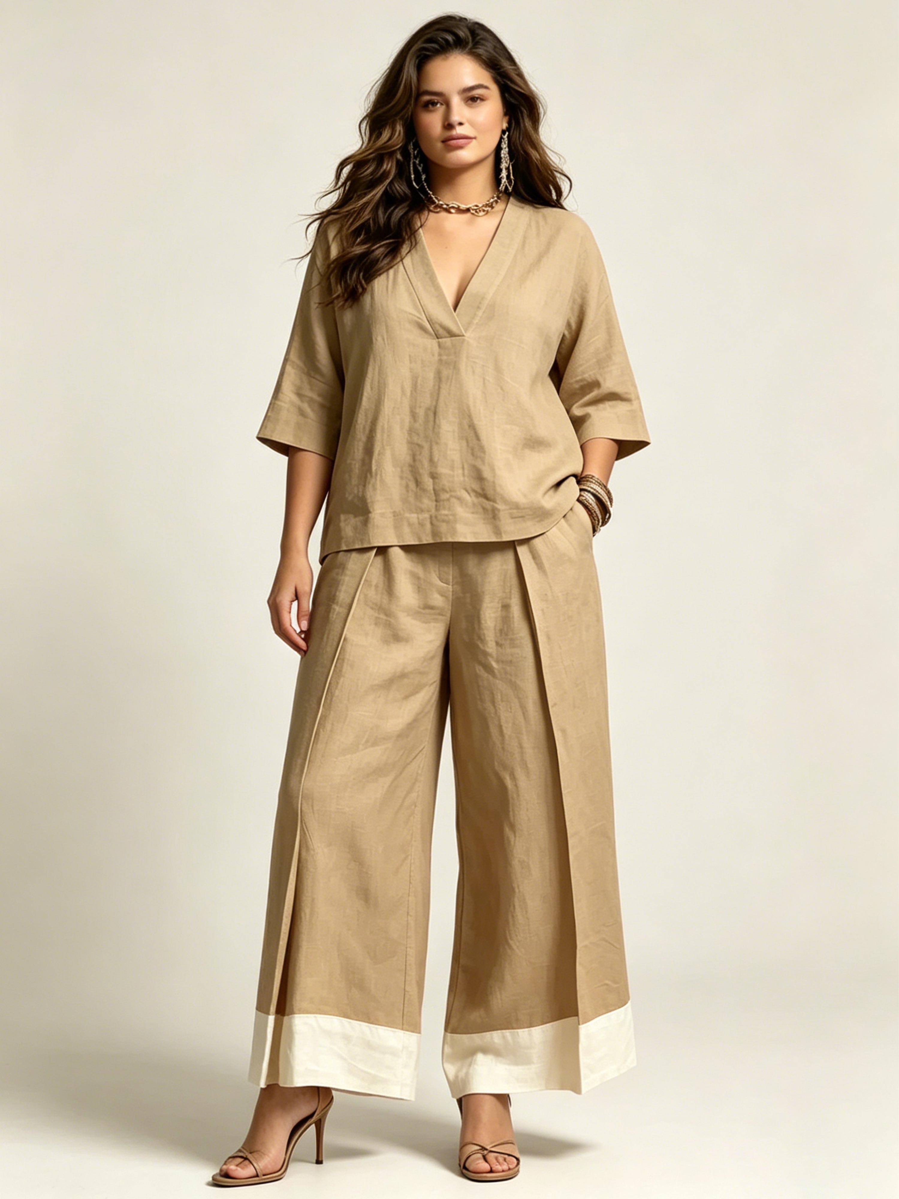 Elegant French Linen and Cotton Set