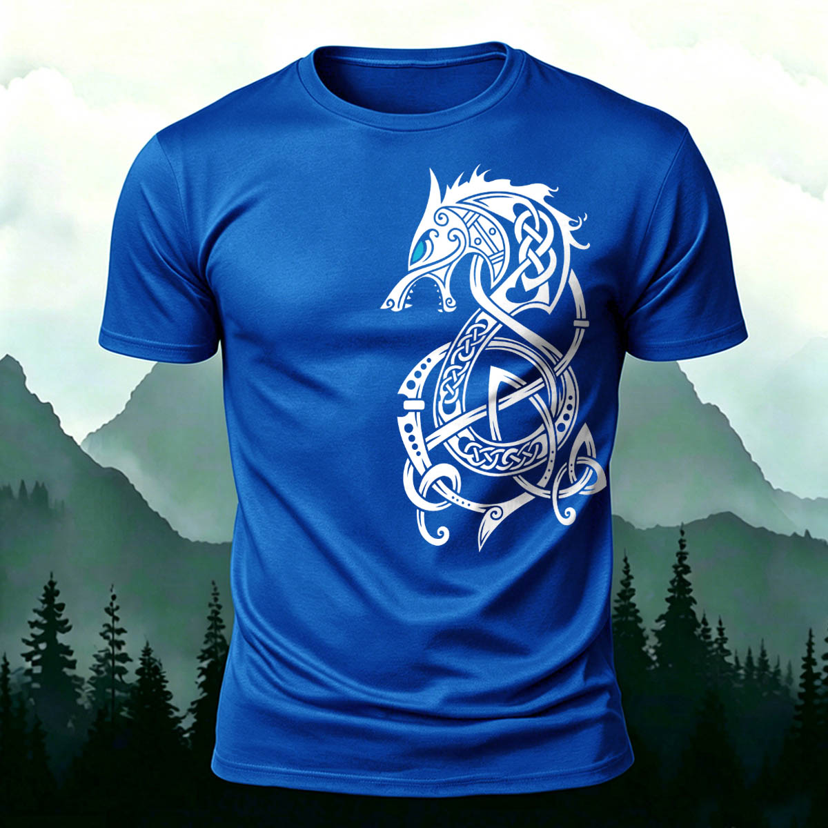Sublimation Dragon Totem Casual T-Shirt