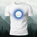 DTG Glowing Circle Pattern Minimalist Breathable T-shirt