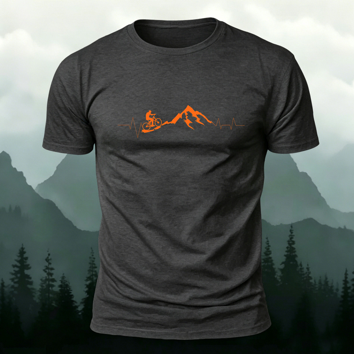 Cycling Challenge Print Premium Cotton Casual T-Shirt