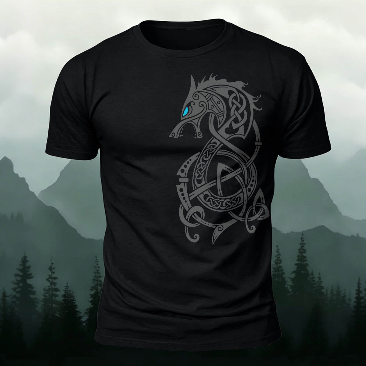 Sublimation Dragon Totem Casual T-Shirt
