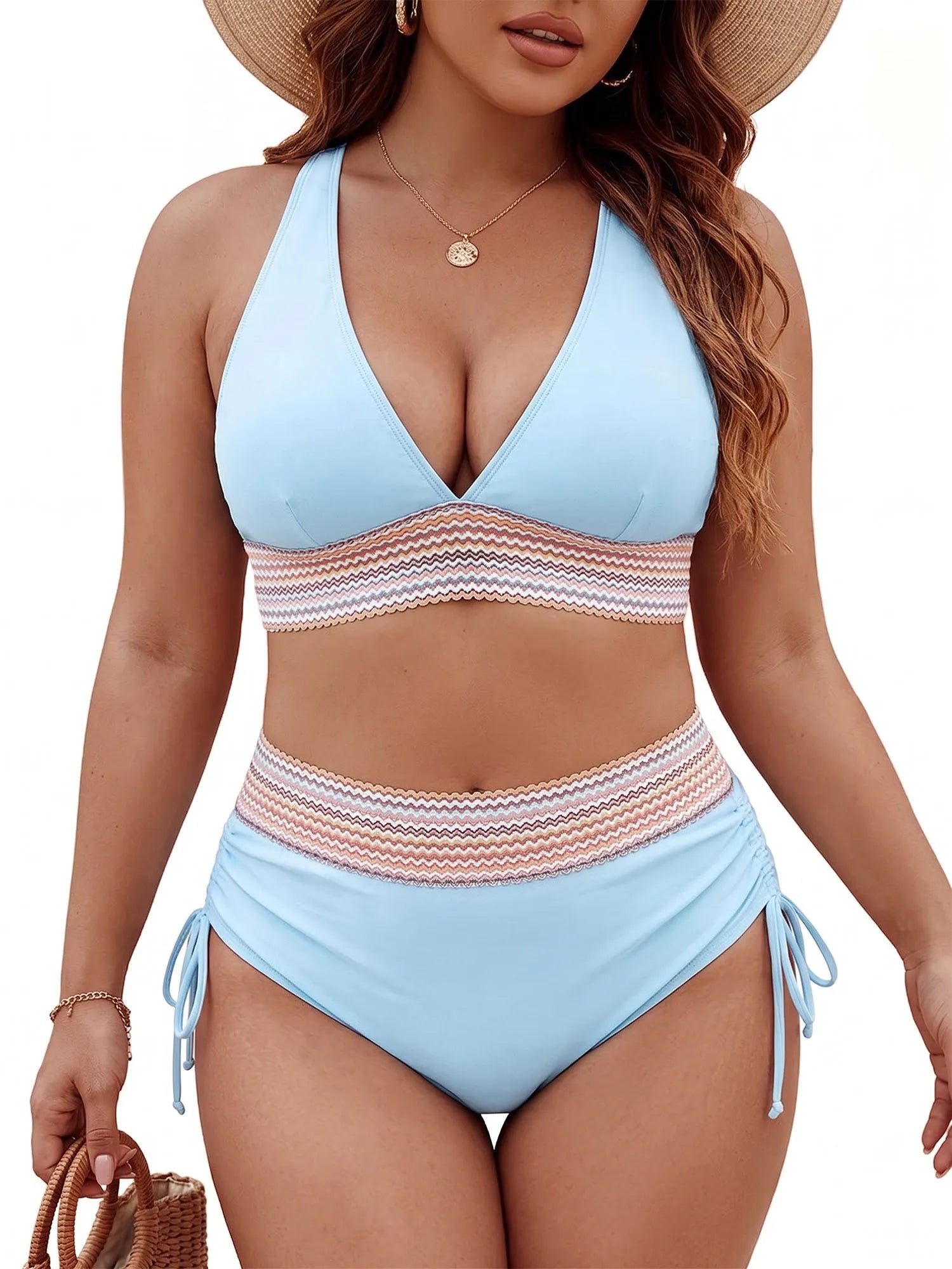 Sexy Halter-Neck Two-Piece Women's Swimsuit