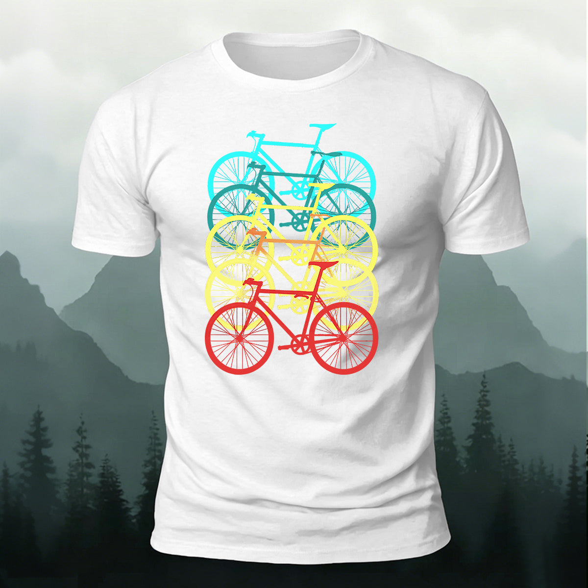 Bicycle Graphic Outdoor Soft Premium Cotton T-Shirt
