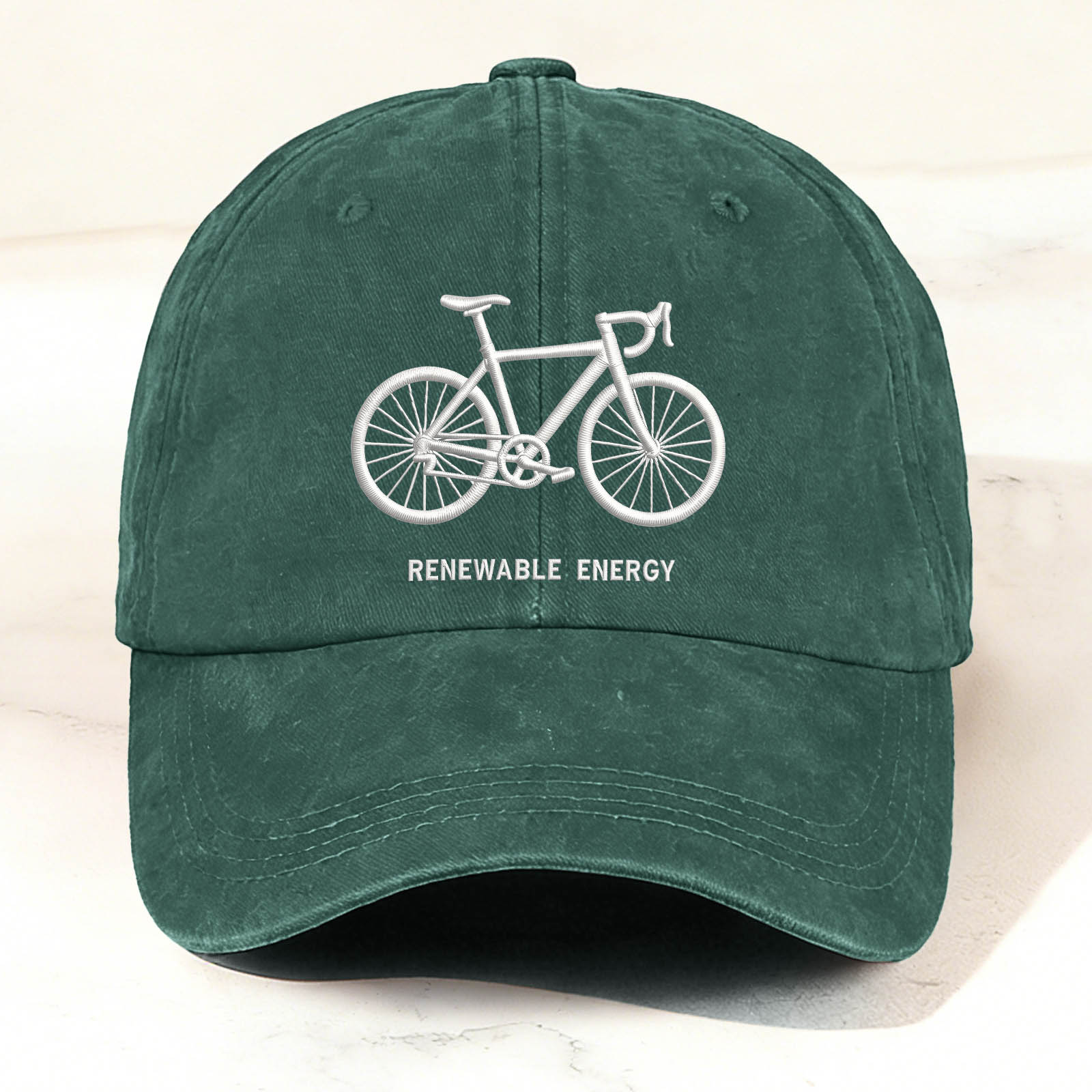 Bicycle Graphic Faux Embroidery Casual Trendy Cap