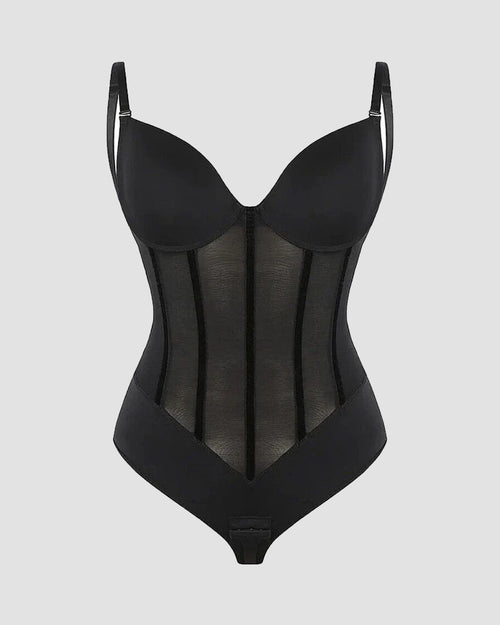 Strap Open Back Waist Cinching Butt Lift Shapeware