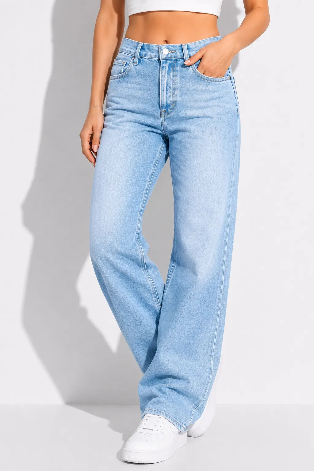 Women's Slim Fashion Casual Washed Denim Pants