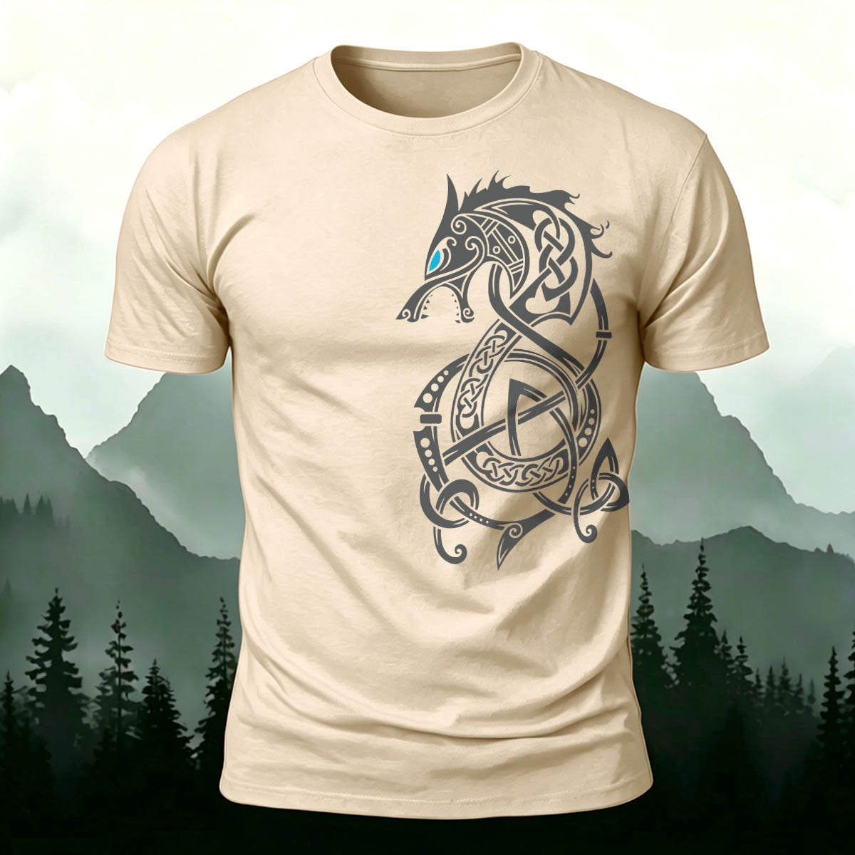 Sublimation Dragon Totem Casual T-Shirt