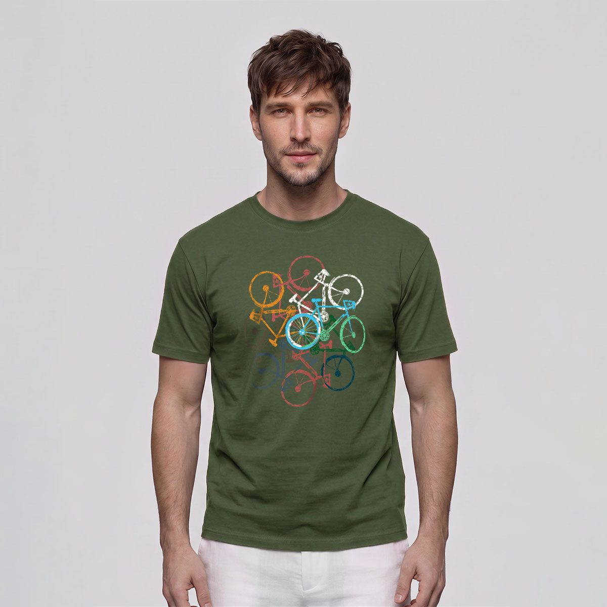 Colorful Bicycle Outdoor Soft Breathable T-Shirt