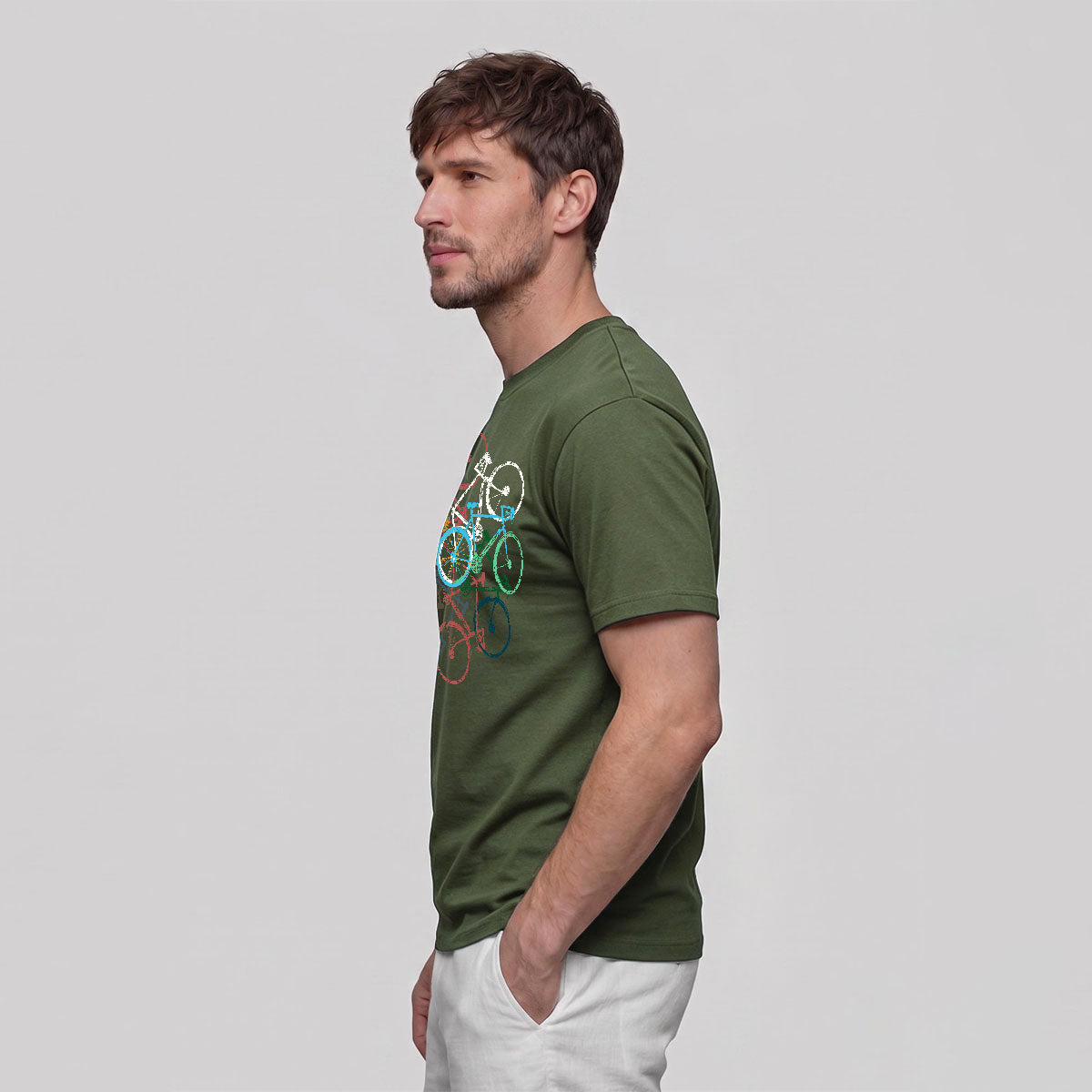 Colorful Bicycle Outdoor Soft Breathable T-Shirt