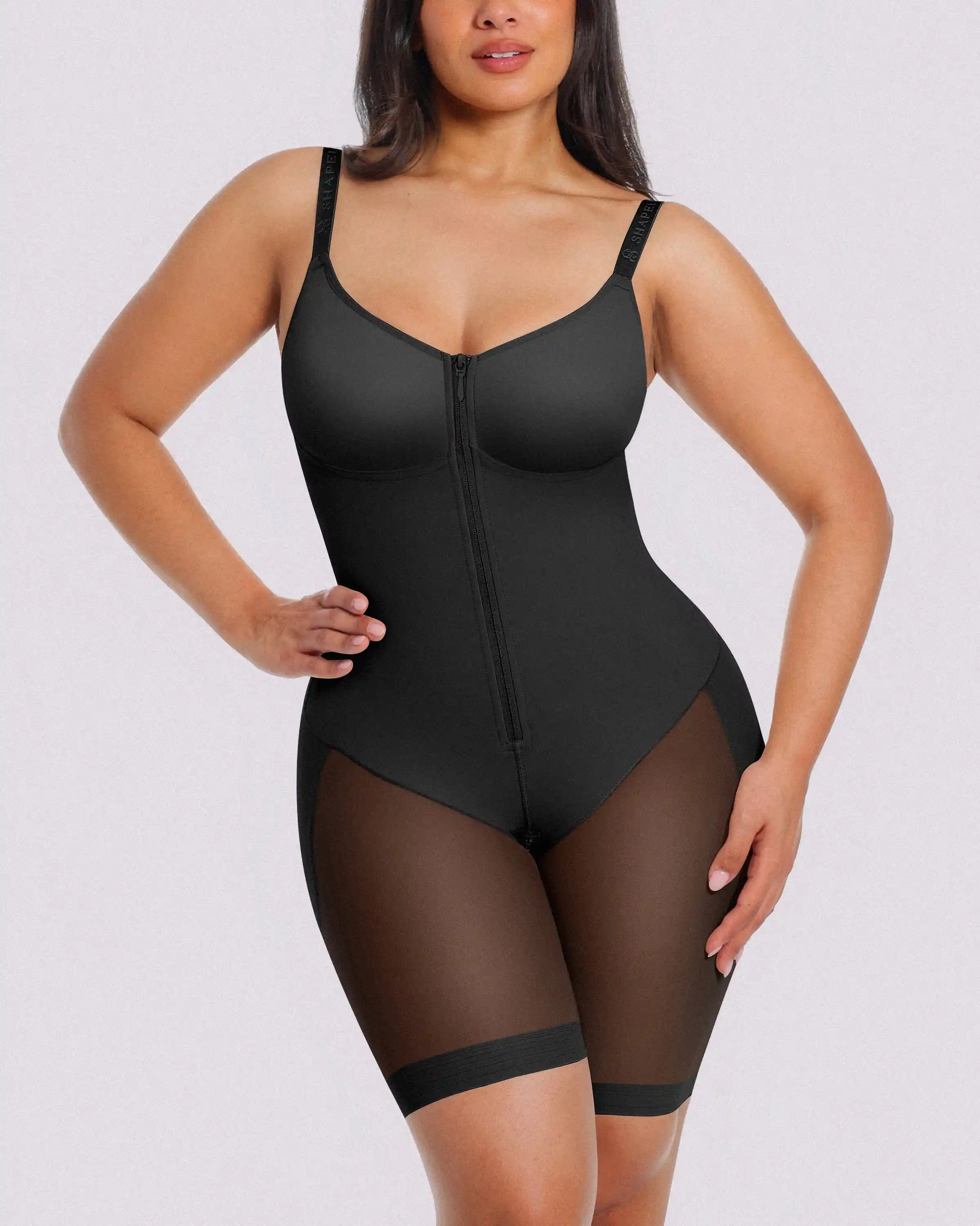 Bare Essentials™ AirSlim® Hourglass Full Body Mid Thigh Bodysuit