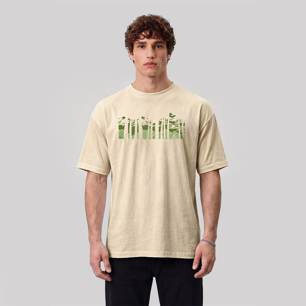 Forest Cycling Nature Casual Premium Cotton T-Shirt