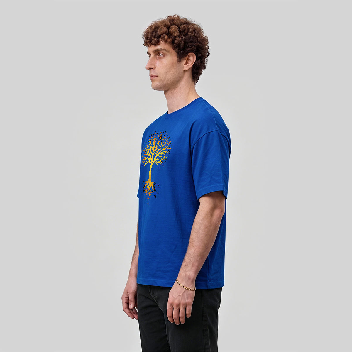 Glowing Tree Natural Casual Premium Cotton Tee