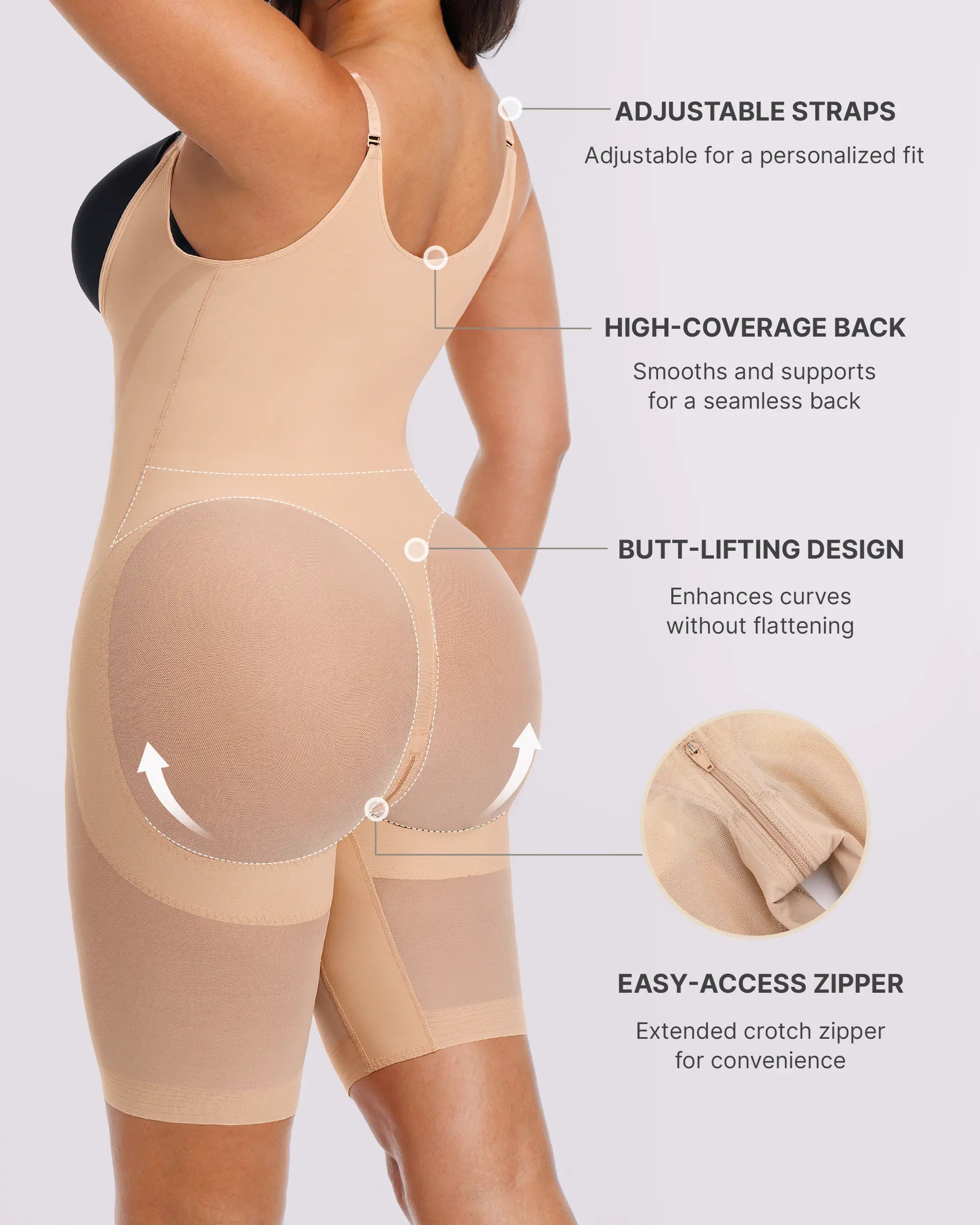 Curve Code™ Airy Comfy Smoothing Bodysuit