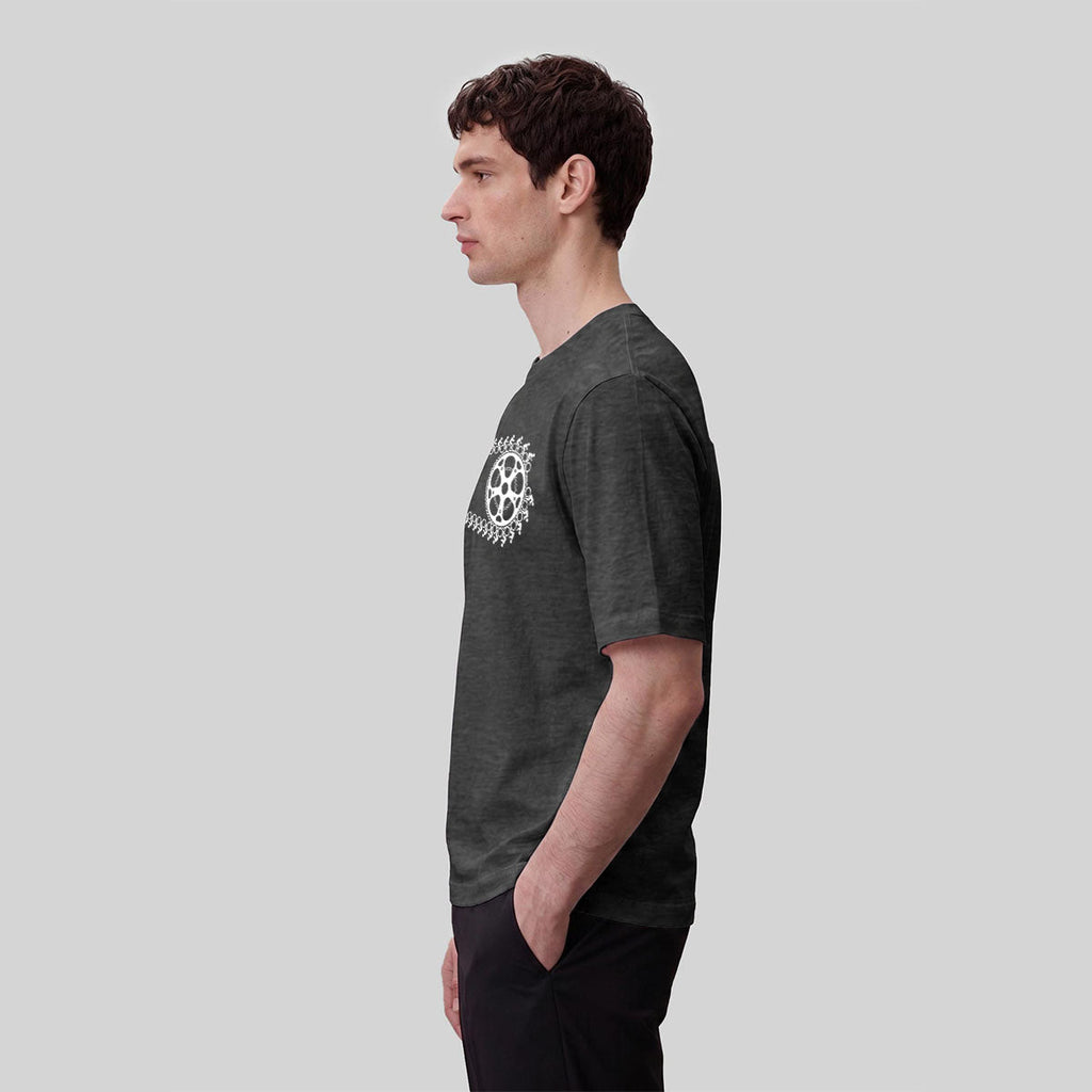 Artistic Cycling Pattern Outdoor Style Skin-Friendly T-Shirt