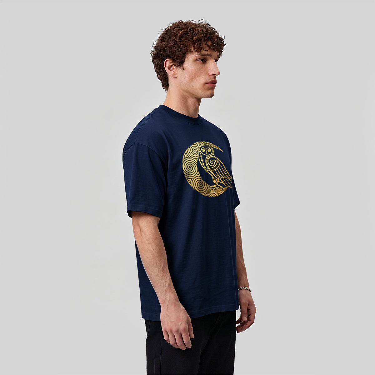 Cartoon Bird Pattern Breathable Material Casual T-shirt