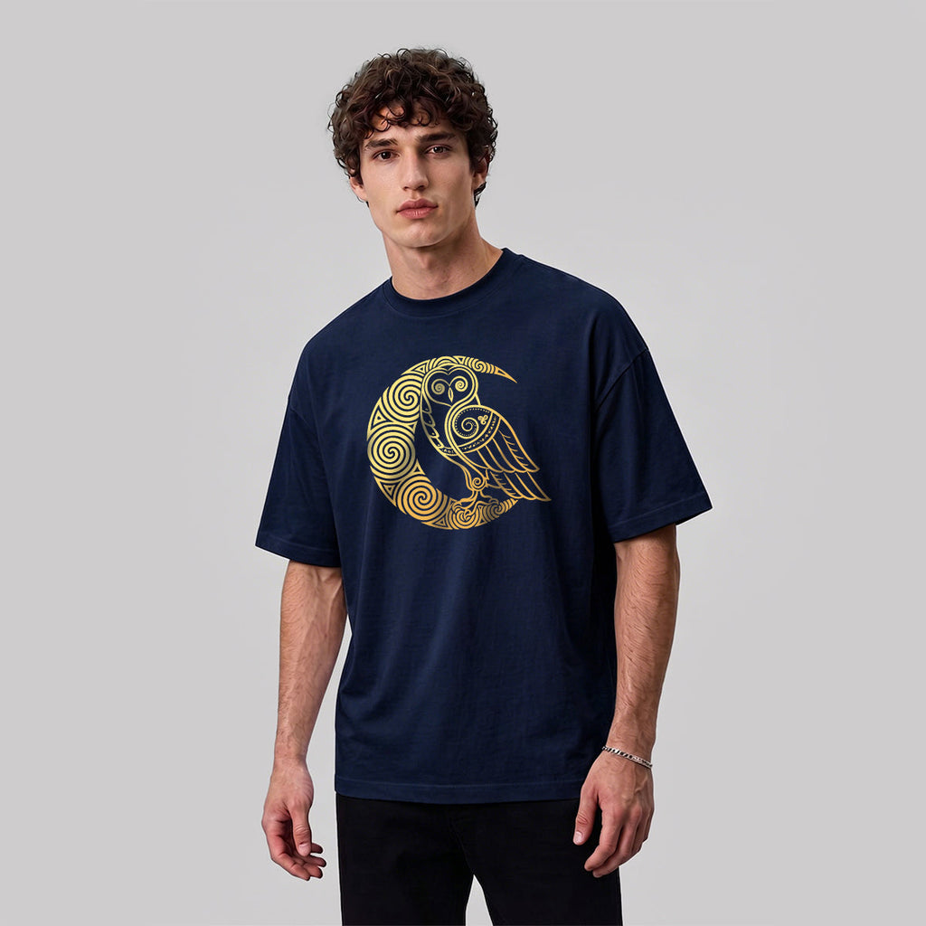 Cartoon Bird Pattern Breathable Material Casual T-shirt
