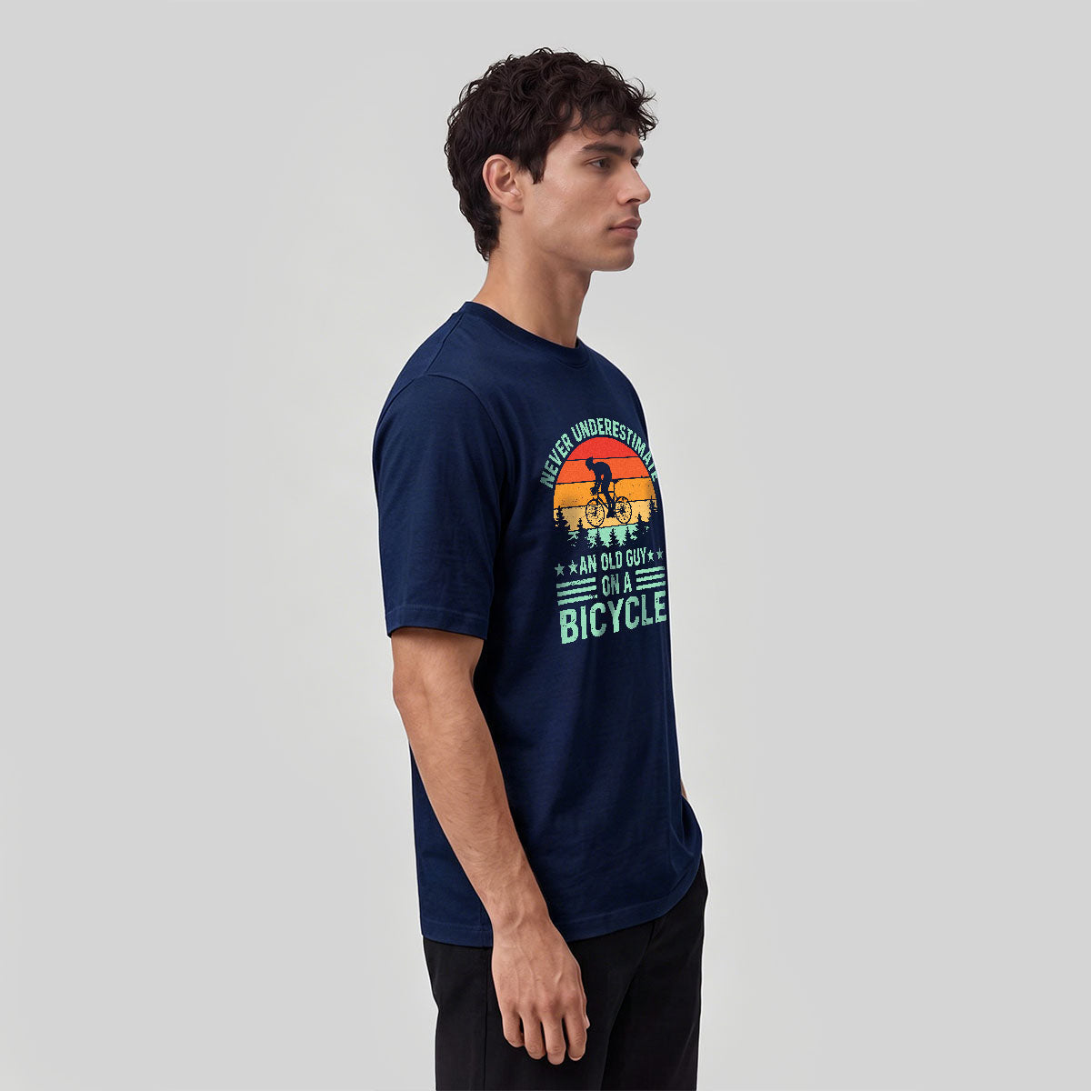 Cycling Spirit Printed Casual Breathable Material T-Shirt