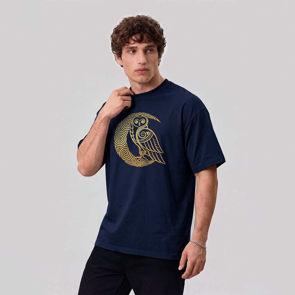 Cartoon Bird Pattern Breathable Material Casual T-shirt