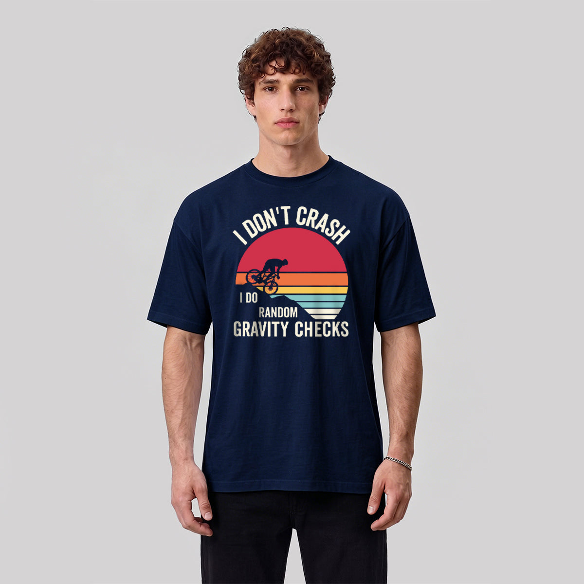 Humorous Cycling Quotes Retro Skin-Friendly T-Shirt