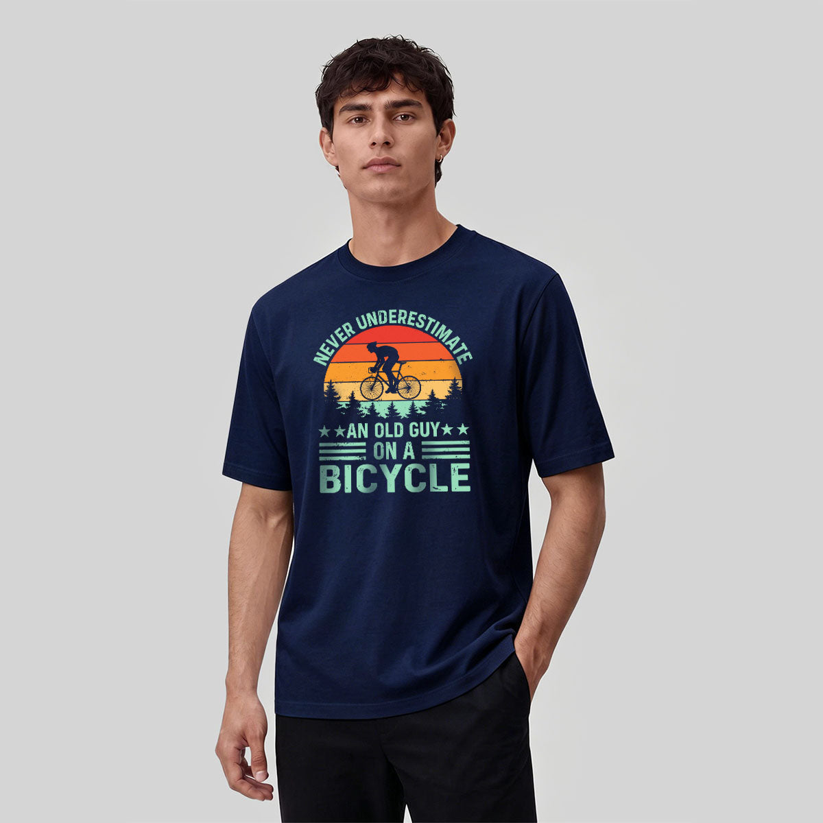 Cycling Spirit Printed Casual Breathable Material T-Shirt