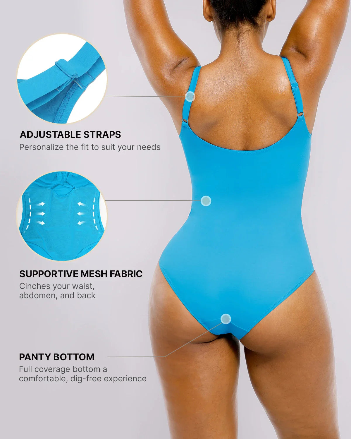 Smart Sculpt™ Ribbed Cutout-Front Tummy Control Swimsuit