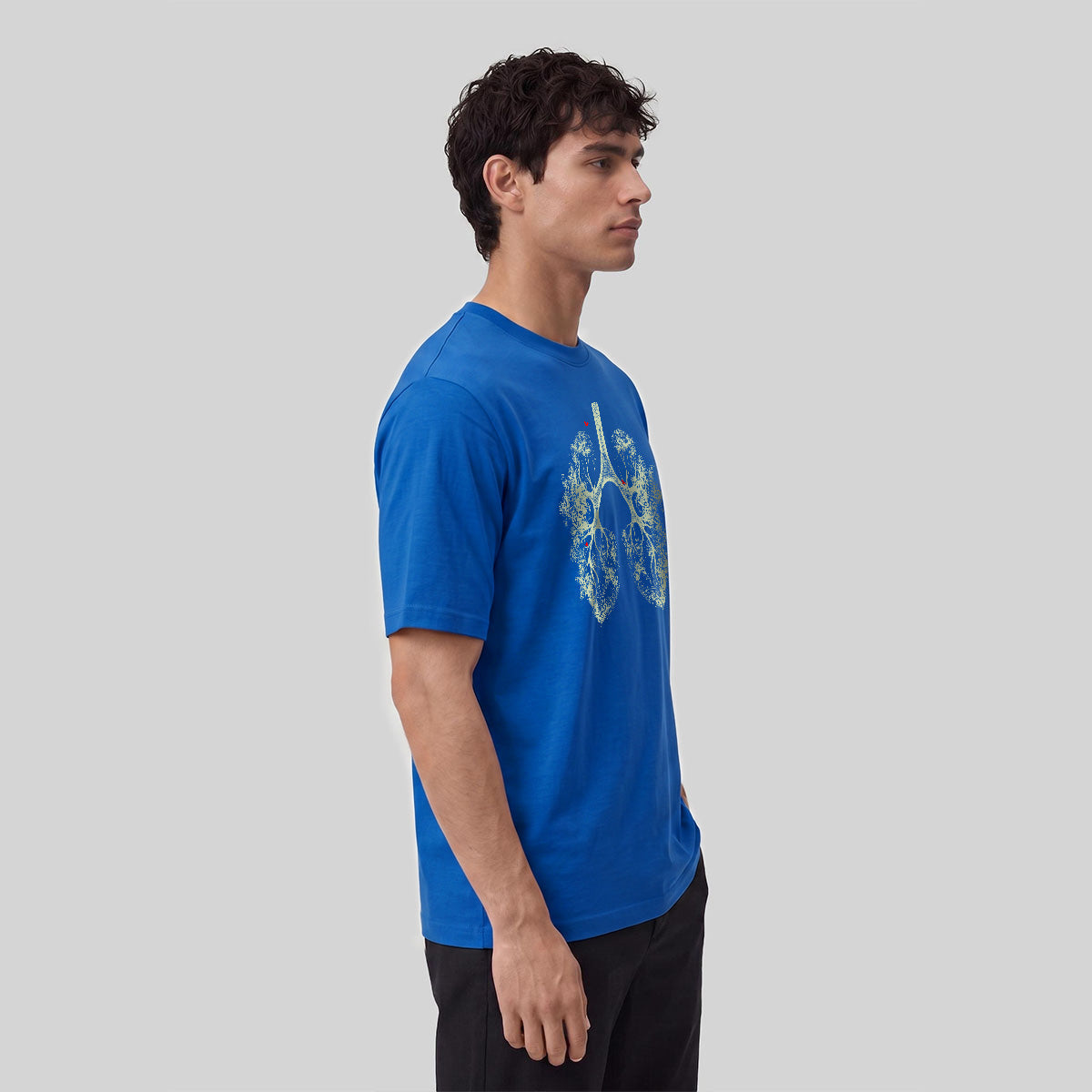 Lush Branches Lung Pattern Skin-friendly Cotton T-shirt