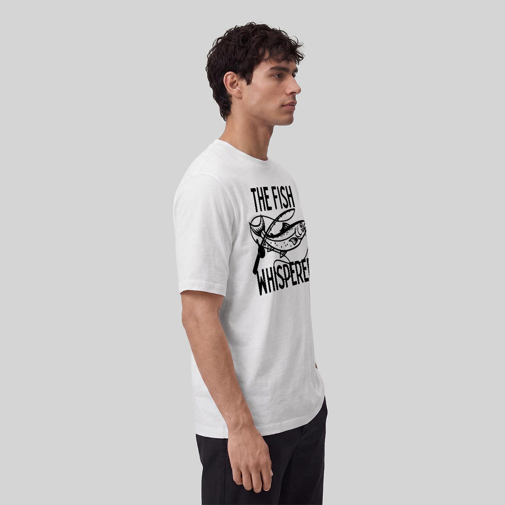 Takes The Bait Pattern Minimalist Premium Cotton T-shirt