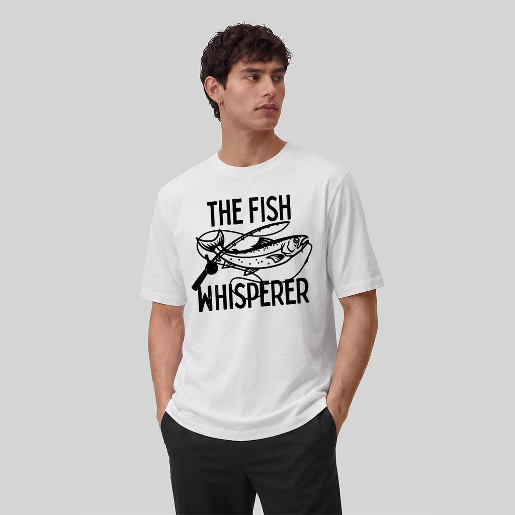Takes The Bait Pattern Minimalist Premium Cotton T-shirt