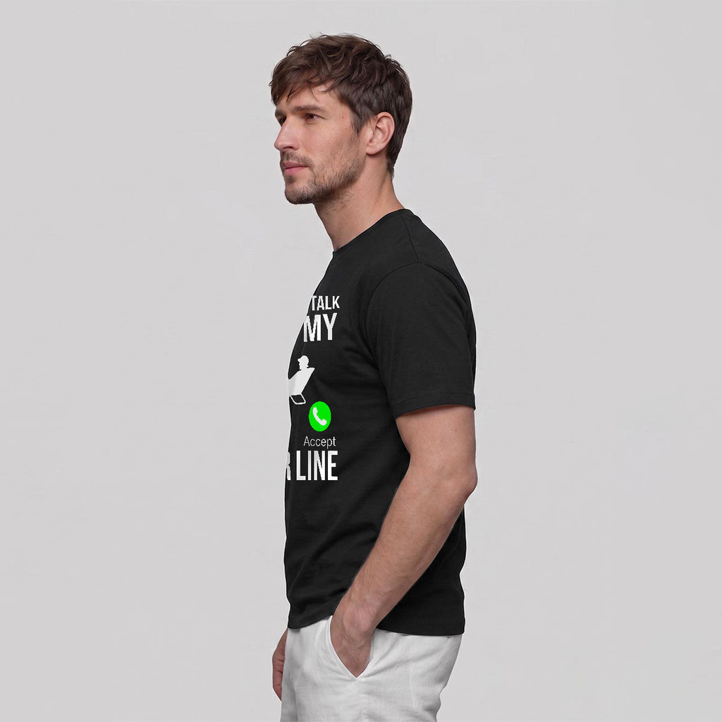 Obsessed with Fishing Pattern Skin-friendly T-shirt