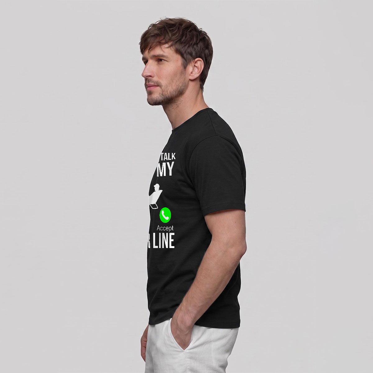 Obsessed with Fishing Pattern Skin-friendly T-shirt