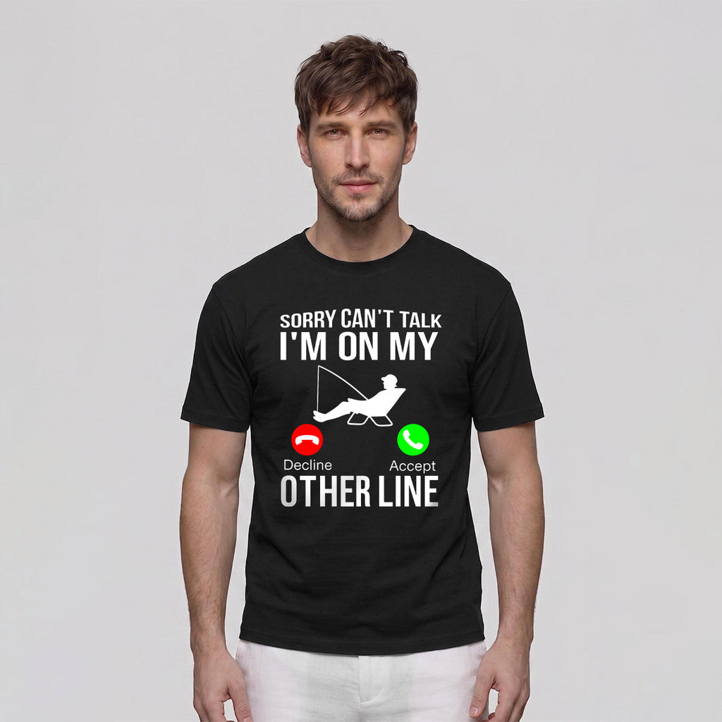 Obsessed with Fishing Pattern Skin-friendly T-shirt