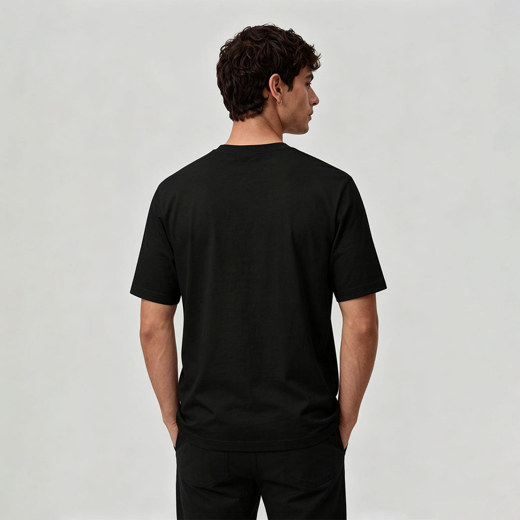 Fun Lines Pattern Minimalist Style Skin-friendly T-shirt
