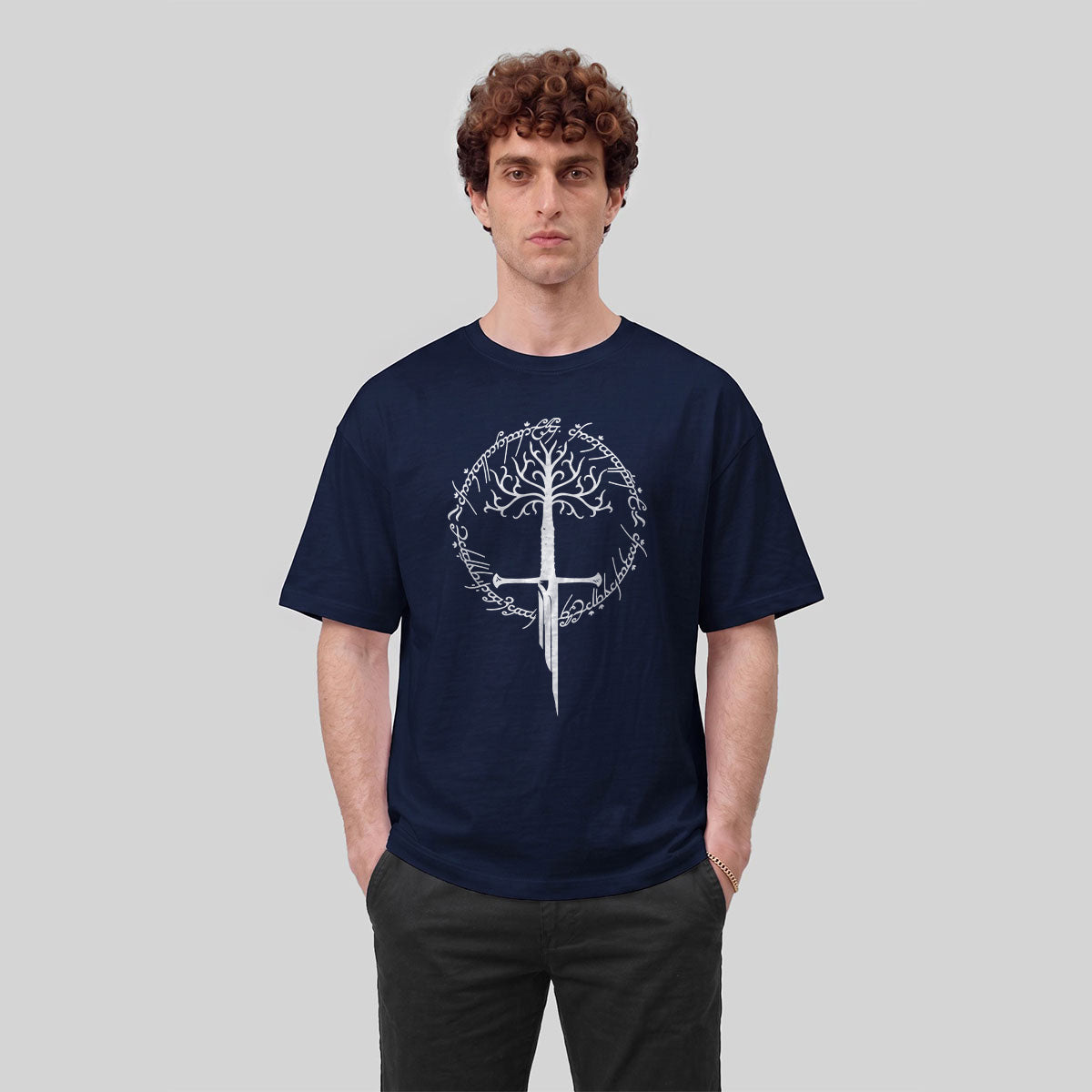 Artistic Pattern Minimalist Premium Cotton T-Shirt