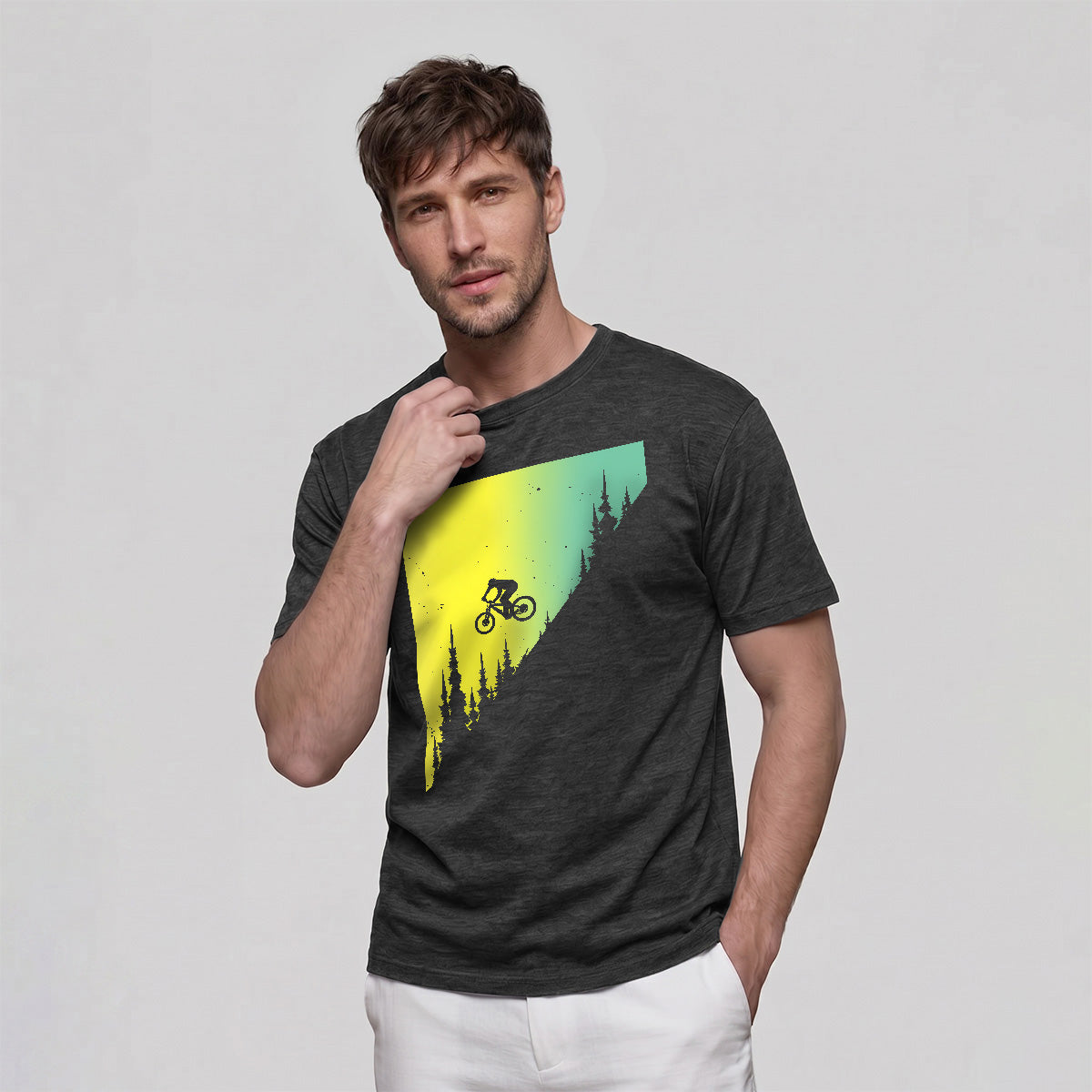Cycling Adventure Outdoor Casual Soft-touch Feel Tee