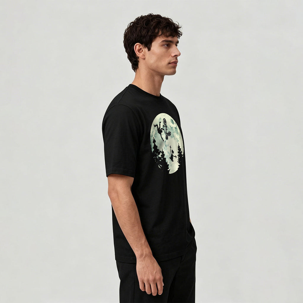 Ride the Moon Casual Cotton T-Shirt