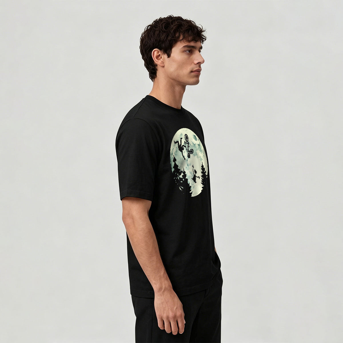 Ride the Moon Casual Cotton T-Shirt