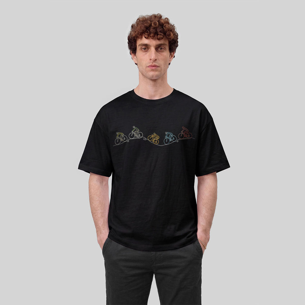 Fun Cycling Graphic Casual Skin-friendly T-Shirt